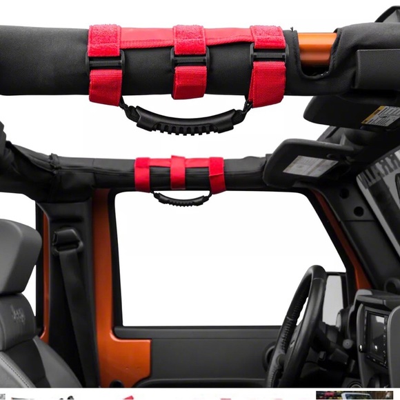 GRAB PULLS FOR JEEP OWNERS.Bartact Paracord front roll bar handles. - Picture 3 of 3